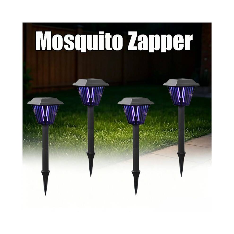 Solar Bug Zapper Outdoor Indoor Waterproof Mosquito Killer Lamp with White and UV Light for Patio Garden Camping Yard