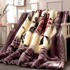 Förtjockad filt Dubbel Flanell Varm och Mjuk Enkel Dubbel Täcke Tupplur Täcke Sängkläder Artikel 200cm*230cm Höst och vinter 230*200cm (4kg)