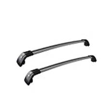 takräcke bil För Volvo För XC60 2013-2018 2st Takstänger Aluminiumlegering Sidostänger Cross Rails Takräcke Bagage bil takräcke