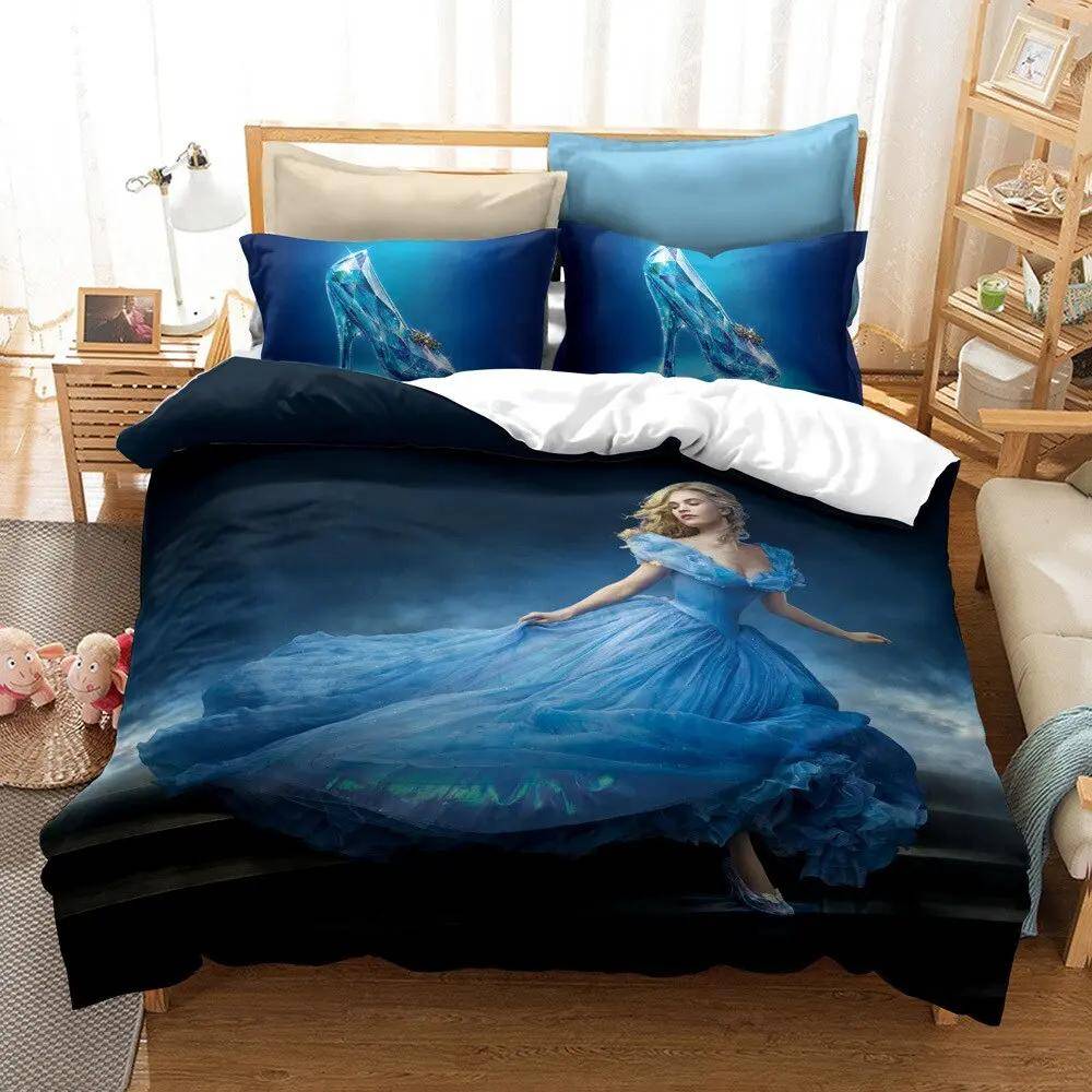 Påslakan Cendrillon i blått, 200 x 200 cm