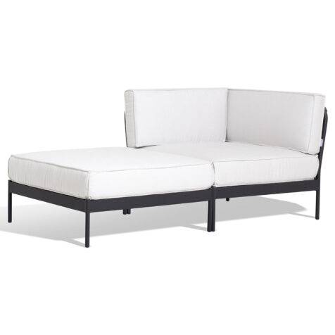 Lidö set 1 divan mörkgrå/silvergrå - Ljusgrå/Mörkgrå