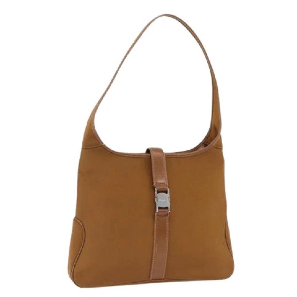 Salvatore Ferragamo Pre-owned Pre-owned Shoulder Bag - Vintage - Dame - Brun - ONE SIZE - Uld
