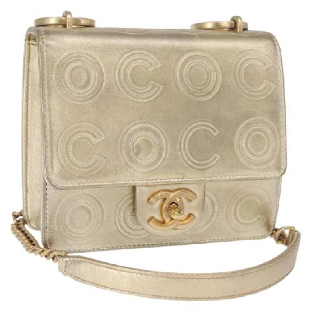 Chanel Vintage Pre-owned Vintage Skuldertaske - Vintage - Dame - Gul - ONE SIZE - Uld