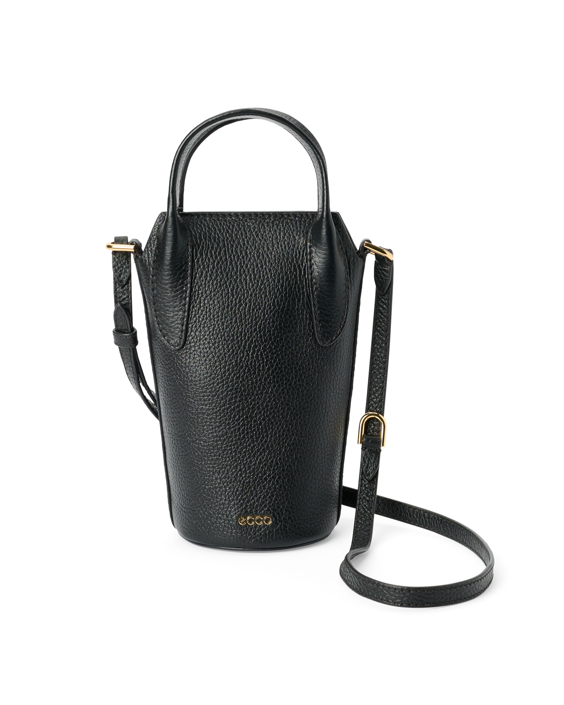 ECCO Pot Bag - Posetaske i læder til damer - Sort