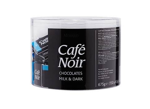 Chokolade mix lys og mørk Cafe Noir 675g 2 x 150stk