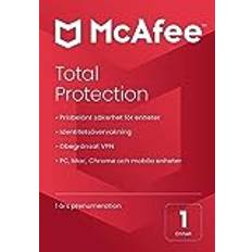 McAfee Total Protection 2022 Antivirus, Flerfärgad, 101 x 133 x 1 mm