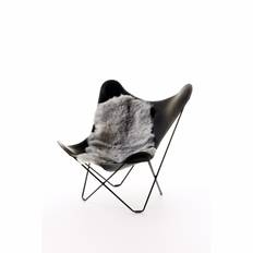 Natures Collection Lammeskind Island Natural Grey Dark Short Wool