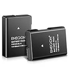 ENEGON EN-EL14 Rechargeable Li-Ion Batteri till Nikon en-el14/el14a D5600 D5100 D5200 D5300 D5500 D3100 D3200 D3300 D3400 D3500 Coolpix P70 00P 100 P7200 P7700 P7800 Digital kamera