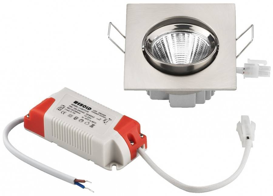MONACOR LDSQ-755C/WWS LED-Einbaustrahler