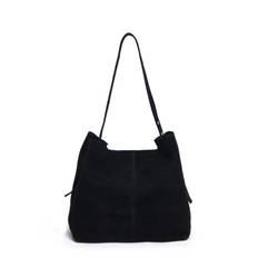 Núnoo - Axelväska Chiara New Suede - Svart