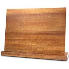 Eco friendly Carbonized Ashtree Wood Kitchen Knife Block Magnetic Knife Holder Stand