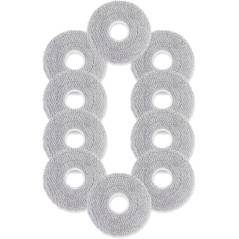 Dreame Mikrofibermoppeklude – 10 stk. vaskbare tørrepuder til L10s/L20/X40/X50/L40/L50 Ultra og Xiaomi X20.