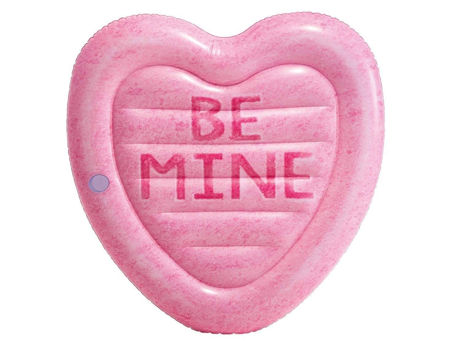 Uppblåsbar strandmadrass Candy heart 145 x 142 cm INTEX 58789