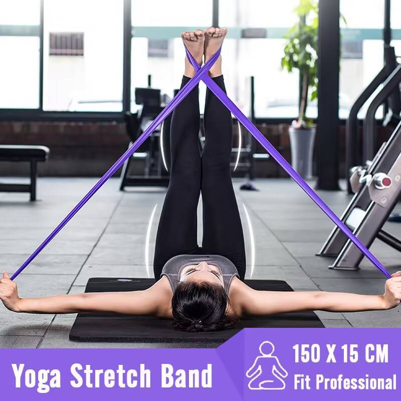 Household Portable 5 Piece Pilates and Yoga Equipment Stretching and Fitness Equipment with Exercise Bands, Yoga Ball Pilates