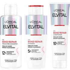 Loreal Paris Elvital Bond Repair Haircare Trinome Kit- Pre-Shampoo + Shampoo + Conditioner