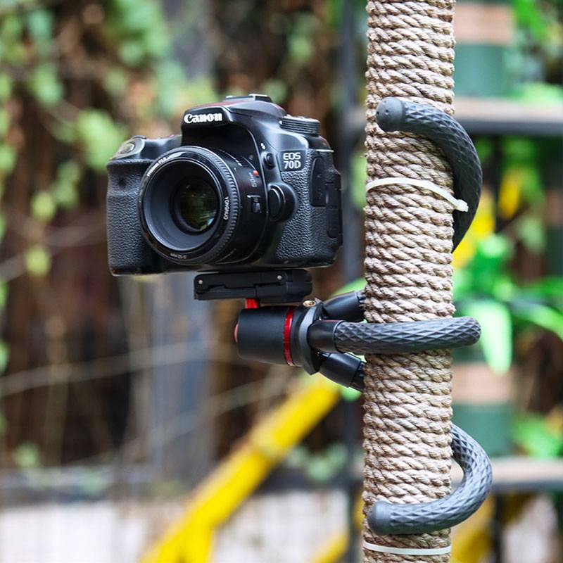 Ulanzi mt -11 bärbar bläckfiskstativ 2 in 1 vikbar telefonklämma magisk arm snabbkopplingsplatta med kylskonhållare