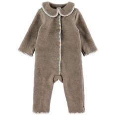 Müsli Køredragt - Uldfleece - Brown Melange - Müsli - 56/62 - Køredragt
