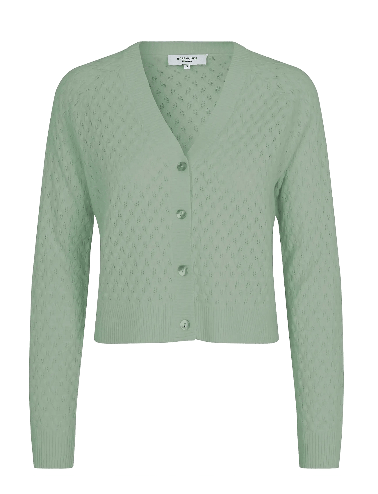 ROSEMUNDE Rwlaica Cashmere Pointelle Cardigan | Green | S