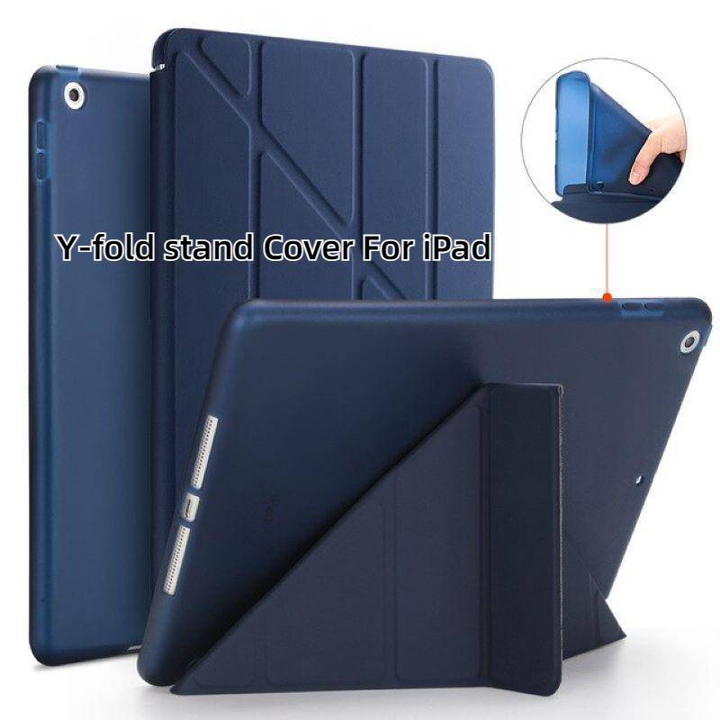 Y-vikt stativ Skal för iPad Air 2 Air 4 Fodral för iPad 7th 8th 9th Generation Fodral 10.2 för iPad Pro 11 2021 Air 5 102 Fodral Fodral mörkblå färg