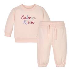 Calvin Klein Sweatset - Colour Logo - Silver Peony Rosa - Calvin Klein - 2 år (92) - Sweatset