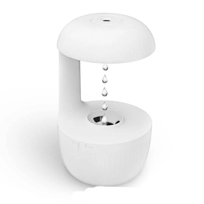 Anti-Gravity Silent Air Humidifier with Relaxing Cool Mist - White / USB
