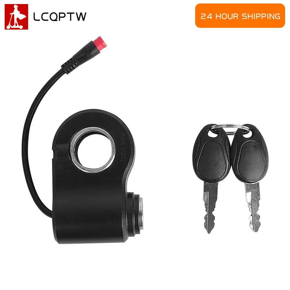 Lgnition Lock With Key 2pin For Kukirin G2 Pro G2 Max Electric Scooter E-scooter Power Throttle Accelerator Switch Part