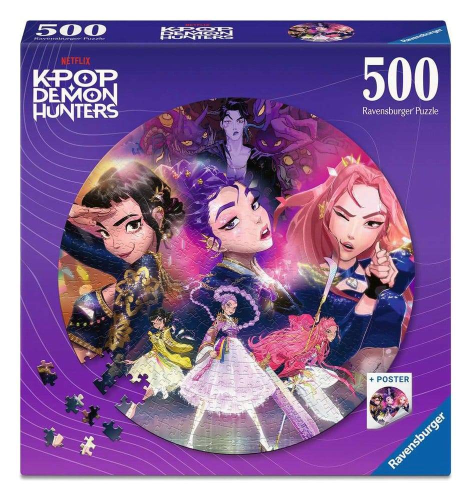 Pussel K-Pop Demon Hunters Round - For the fans! - 500 Bitar