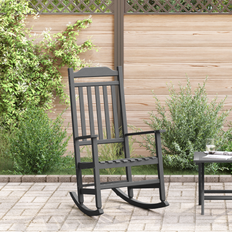 vidaXL Have Gyngestol Sort 65x84x114 cm HDPE