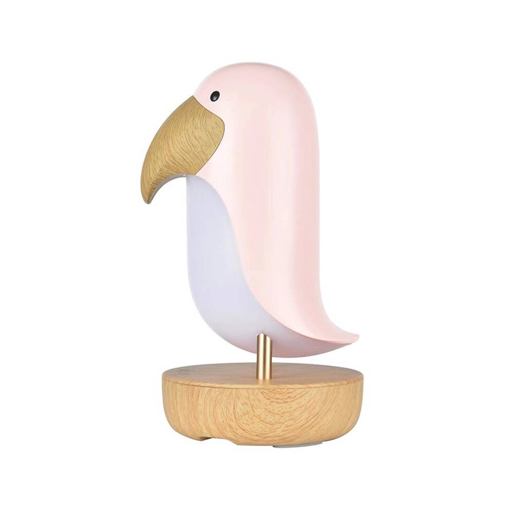 Toucan Bird Tecknad Skrivbords-LED Dimbar -Högtalare för Barn Present Sovrum Nattlampa Trådlös B