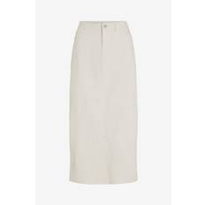 Vila - Jeanskjol viNus HW Midi Denim Skirt - Vit
