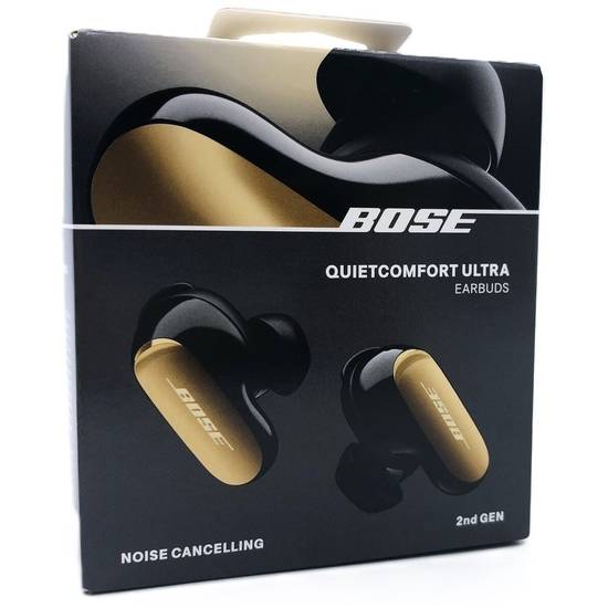 Bose QuietComfort Ultra TWS earbuds Hovedtelefoner Sort Guld --> I lager, forväntat leveransdatum hos dig 26-02-2026