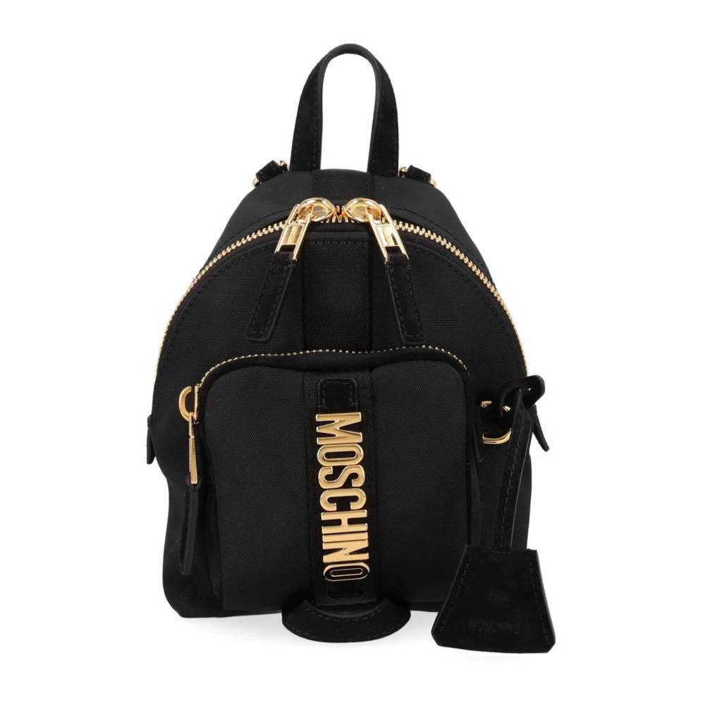 Moschino Couture Logo Rygsæk - Tasker - Dame - Sort - ONE SIZE - Uld