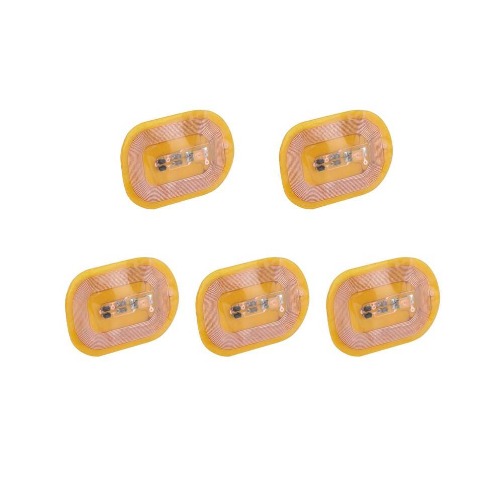 5Pcs NFC Flash Nail Sticker LED Bare Chip Intelligent Luminous Nail Lamp Nail Sticker Enhancement, Light