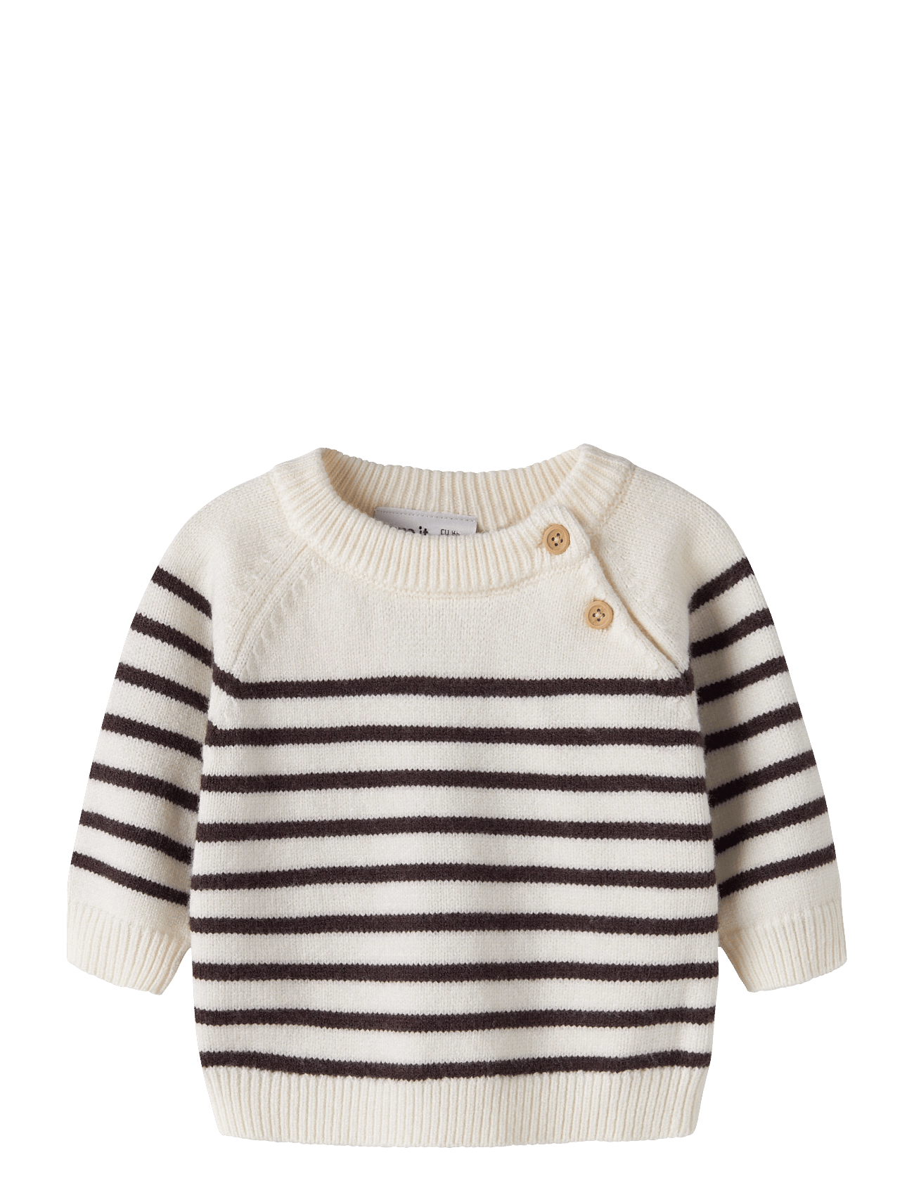 name it Nbmostripea Ls Knit - Cream - 68
