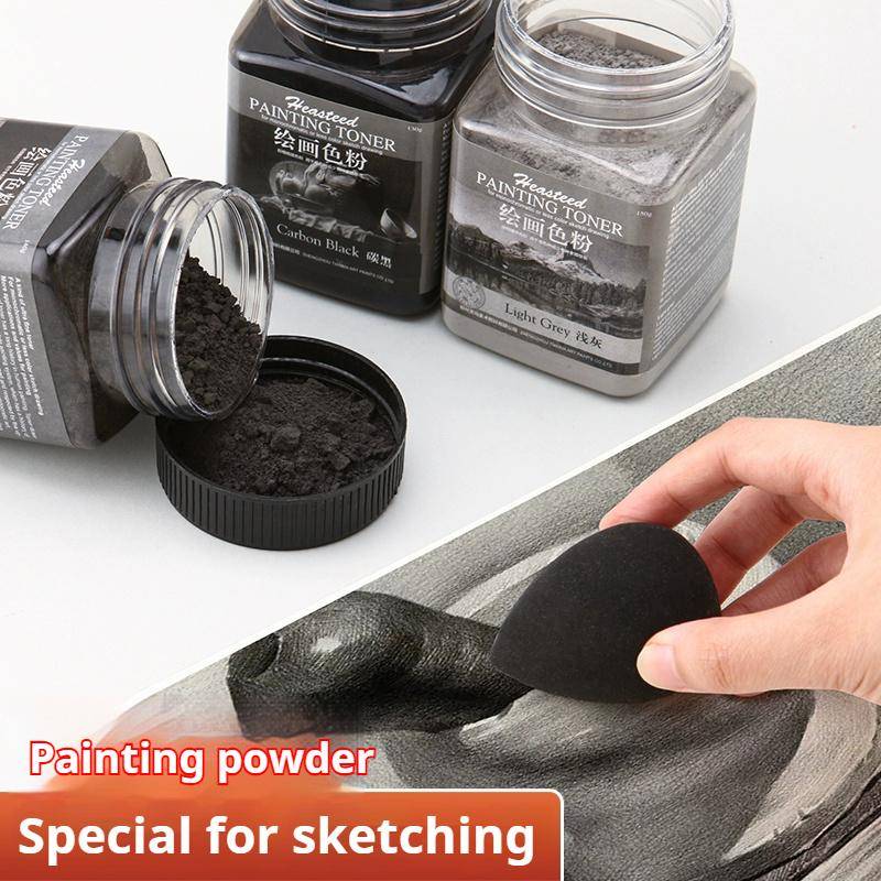 Sketch Toner Dry Wet Sketching Graphite Scribble Charcoal Powder Carbon Powder Blendable Finest Pigment Soft Artists Pastels
