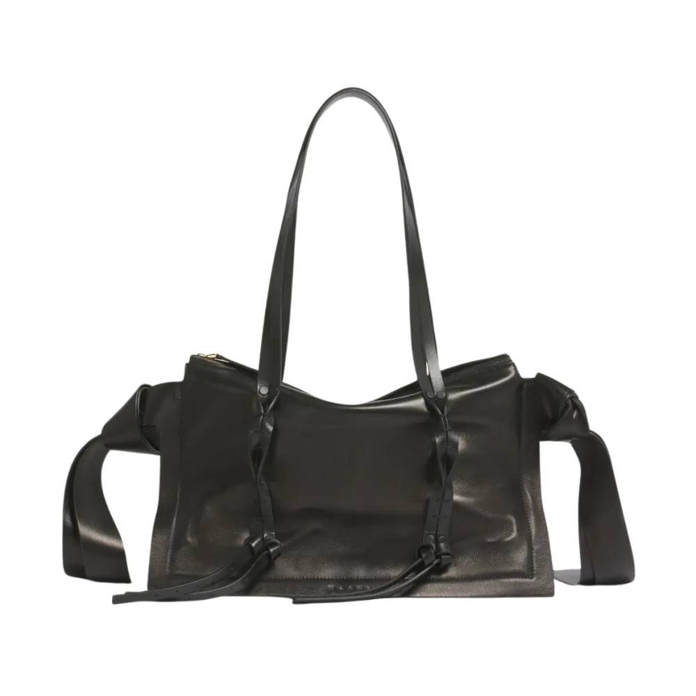 Marni Tote Small Bag - Tasker - Dame - Sort - ONE SIZE - Uld