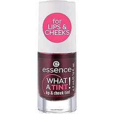 essence WHAT A TINT! lip & cheekbläck, highlighter, nr 01 kyss from a rose, rosa, omedelbart resultat, långvarigt, naturligt, veganskt, mikroplastpartiklar, fria nanopartiklar (4,9 ml)