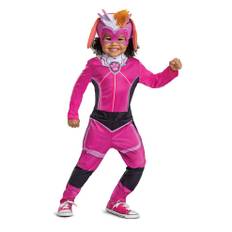 Paw Patrol 2 Skye Klassisk Småbørnskostume - Dragt med aftagelig hale og hovedstykke, Størrelse Large (4-6x)