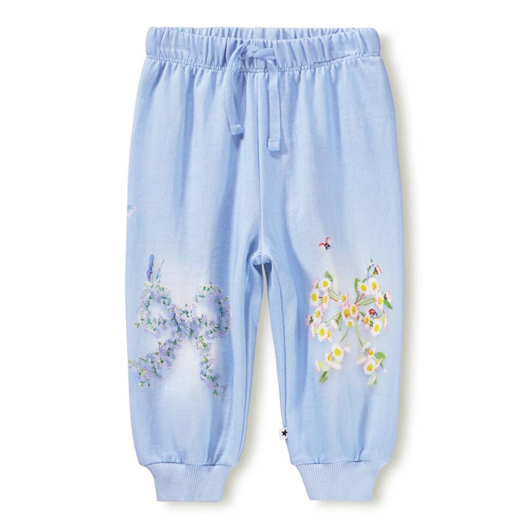 Molo GOTS Simeon Joggingbukser Little Bows Little Bows 68 cm Blå 68 cm Piger