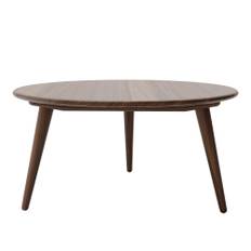 Carl Hansen - CH008, Oljad Valnöt, Ø 100 cm - Höjd 48 cm - Sofaborde - Hans J. Wegner - Træ farvet - Træ