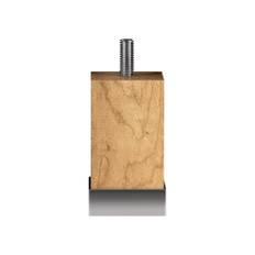 Hästens Fyrkant Med Aluminium Sängben 4-pack dimHeight: 23cm Ek - Oiled Oak (dimHeight: 23cm)