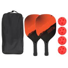 Pickleball Paddles Set Lightweight Sweatproof Grip Pickleball Rackets with 4 Balls Carry Bag for
