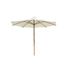 Nice parasol ø3m 2delt bambus natur nr 82 - På lager i butik