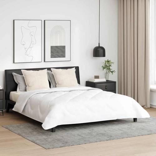 Duntäcke med kudde 3 pcs Vit Mikrofiber