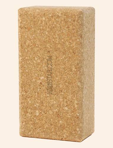 Yogablock Basic av naturlig kork