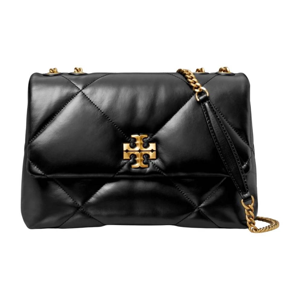 Tory Burch Sort Quiltet Skuldertaske - Tasker - Dame - Sort - ONE SIZE - Uld