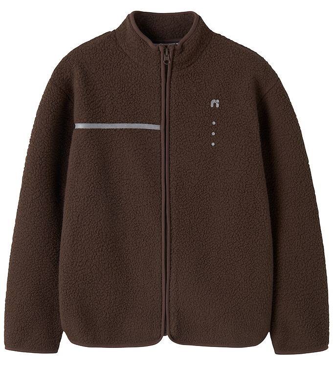 Name It Fleecejacka - NkmTyler - Teddy - Chocolate Martini - Name It - 6 år (116) - Fleecejacka
