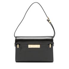 Saint Laurent, Taske, Dame, Sort, ONE SIZE, Uld, Manhattan Small Skuldertaske