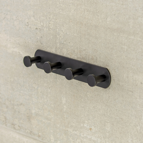 Handdukskrok DesignBath Profile Line 4-Krok Matt Svart