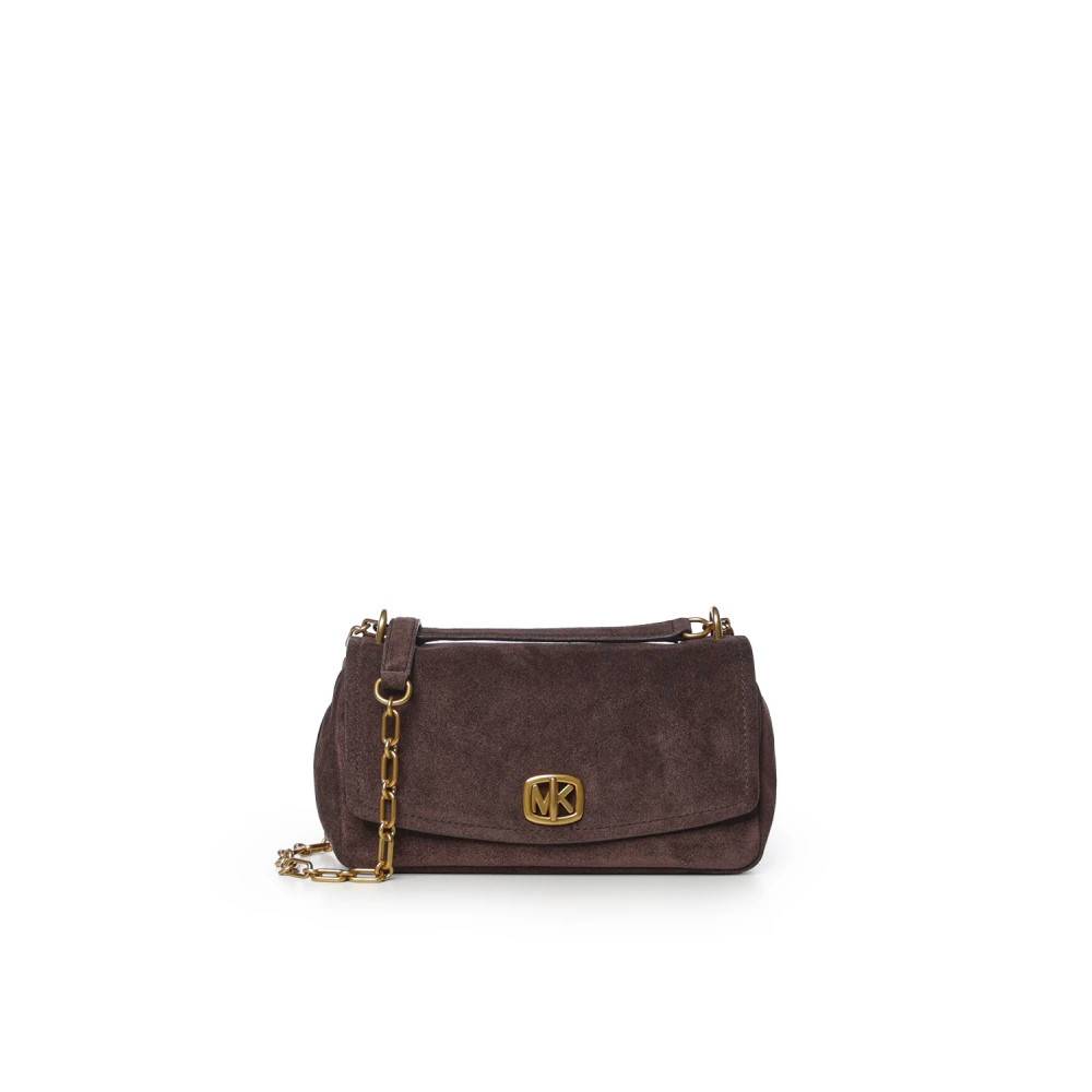 Michael Kors Skuldertaske i ruskind - Tasker - Dame - Brun - ONE SIZE - Uld